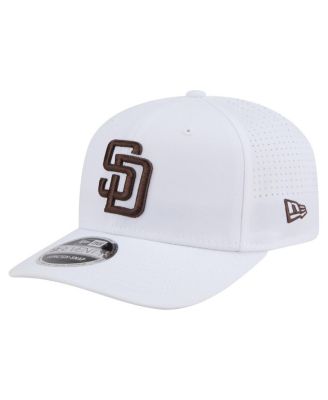 New Era - Men's White San Diego Padres COOLERA 9SEVENTY Adjustable Hat