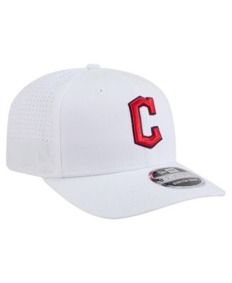 Men's White Cleveland Guardians COOLERA 9SEVENTY Adjustable Hat