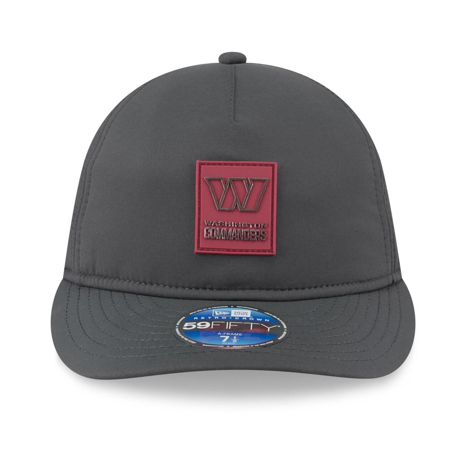 Men's Charcoal Washington Commanders 2025 Sideline Cold Weather Retro Crown 59FIFTY Fitted Hat