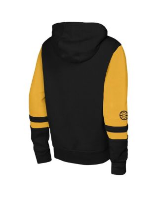 Big Boys and Girls Black Boston Bruins Face Off Full-Zip Hoodie