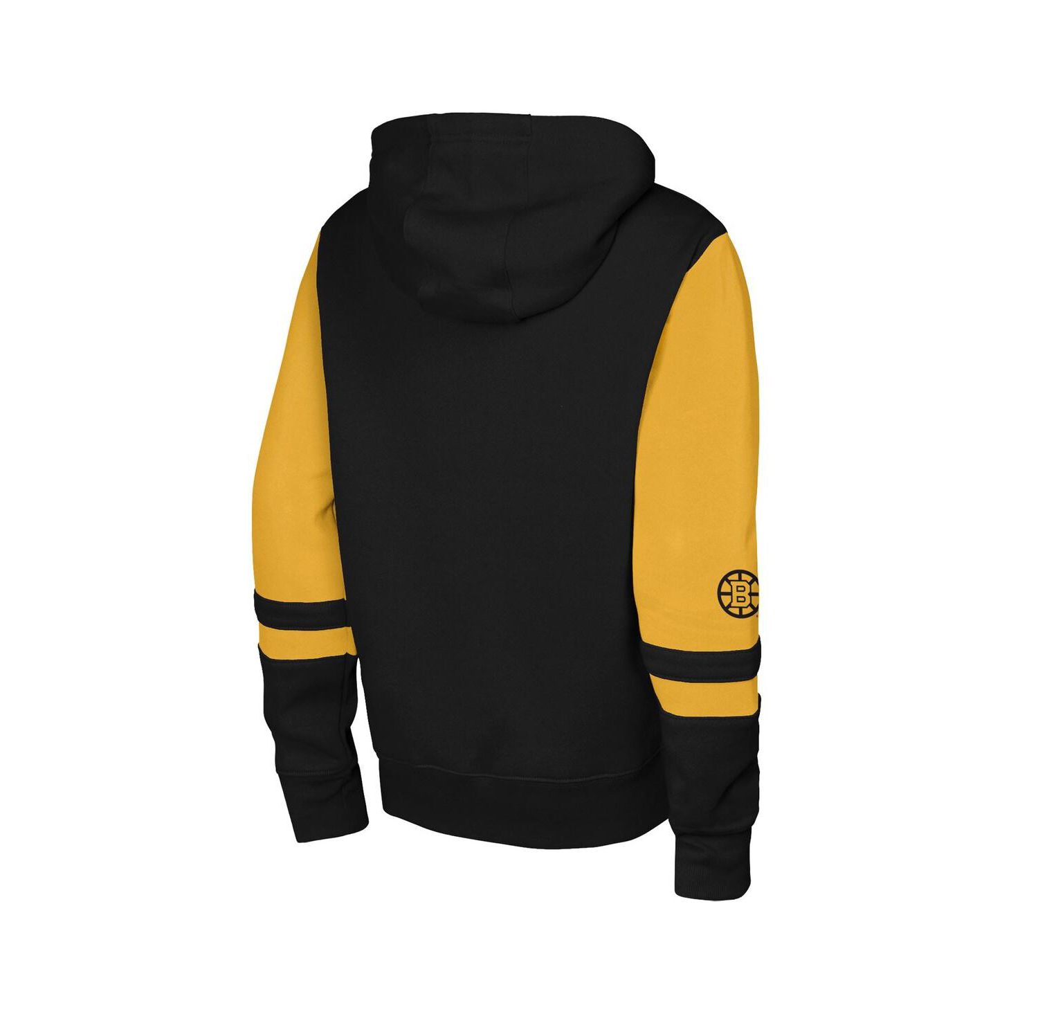 Big Boys and Girls Black Boston Bruins Face Off Full-Zip Hoodie