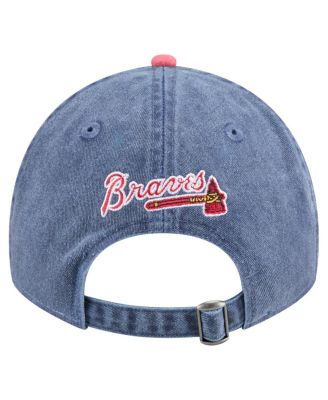 Men's Navy/Red Atlanta Braves Select 9TWENTY Adjustable Hat