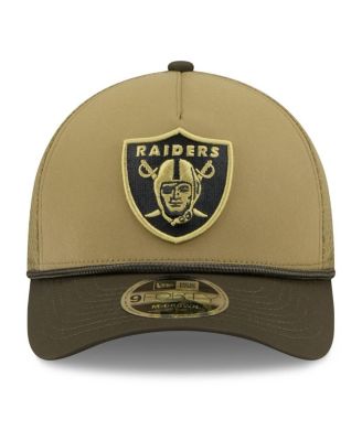 Big Boys and Girls Green/Dark Green New England Patriots 2025 Salute to Service 9FORTY A-Frame Adjustable Hat