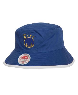 Men's Black/Blue Golden State Warriors Flip It Reversible Bucket Hat