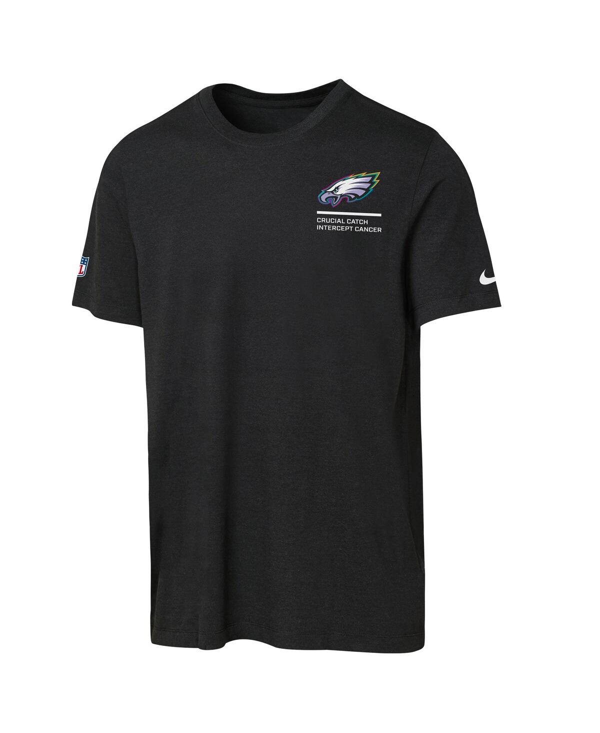 Nike Big Boys and Girls Black Philadelphia Eagles 2025 Nfl Crucial Catch Tri-Blend Dri-fit T-Shirt