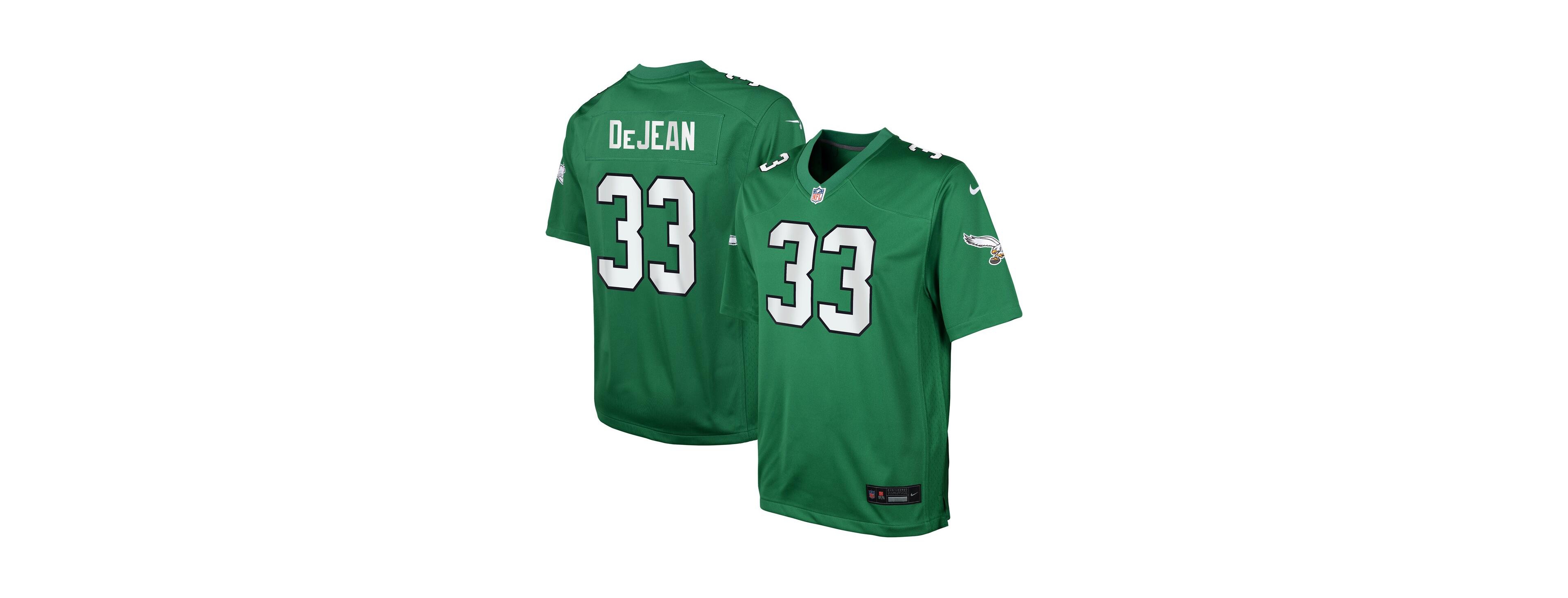 Nike Big Boys and Girls Cooper DeJean Kelly Green Philadelphia Eagles Alternate Game Jersey