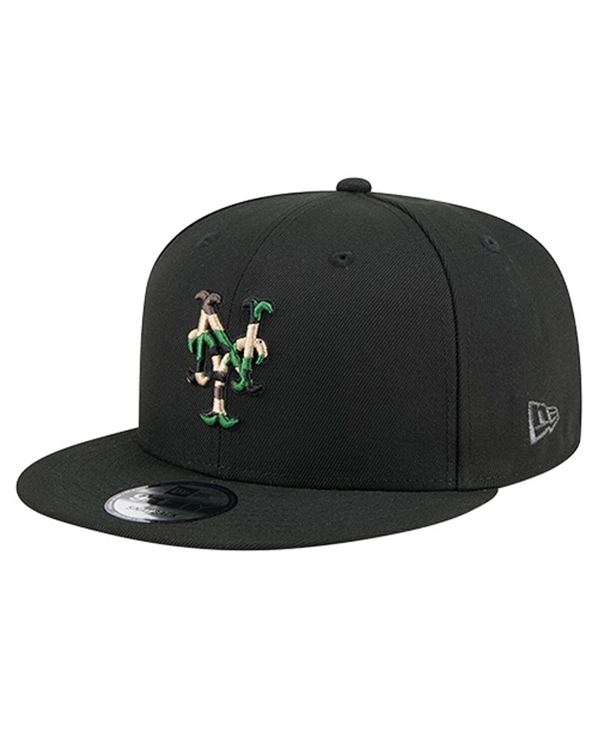 New Era Men's Black New York Mets Camo Subway Series 9fifty Snapback Hat In Black