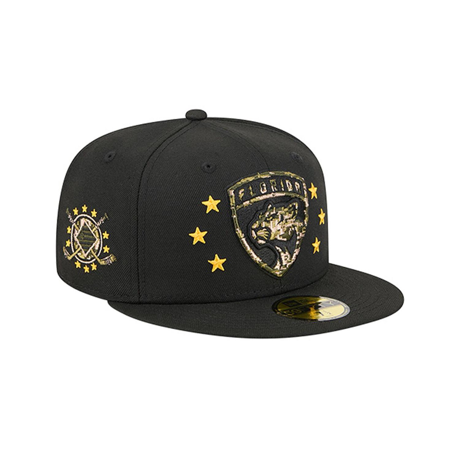 Men's Black Florida Panthers Military Appreciation Digital Camo Stars 59FIFTY Fitted Hat