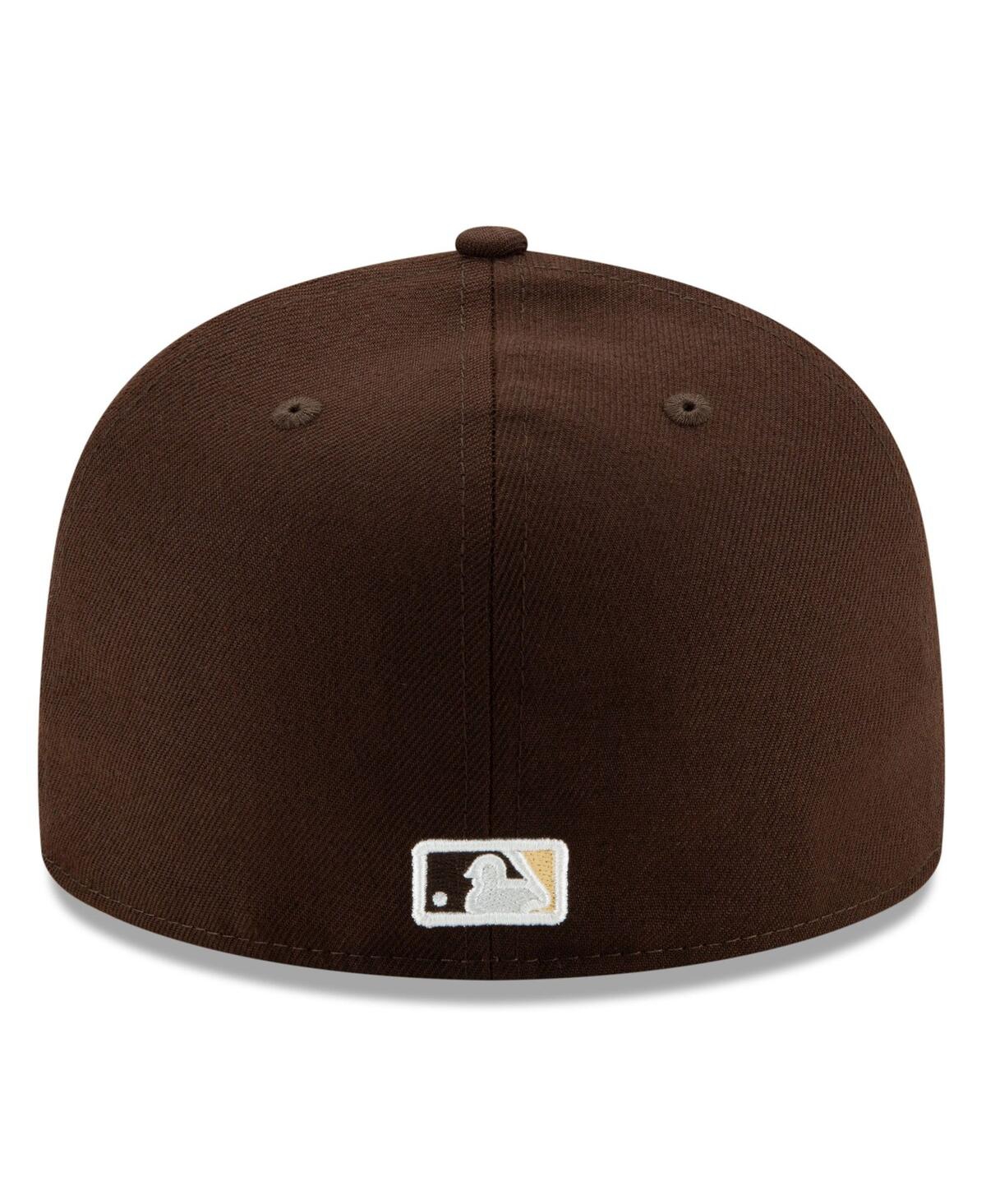 New Era Men's Brown San Diego Padres 2025 Mlb Postseason Side Patch 59FIFTY Fitted Hat