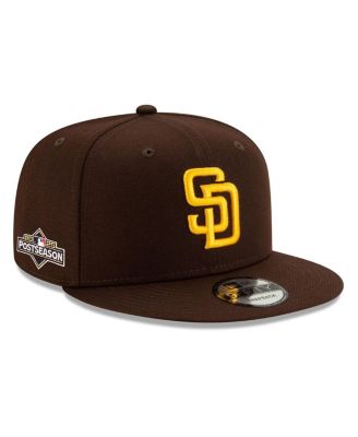 New Era - Men's Brown San Diego Padres 2025 MLB Postseason Side Patch 9FIFTY Snapback Hat