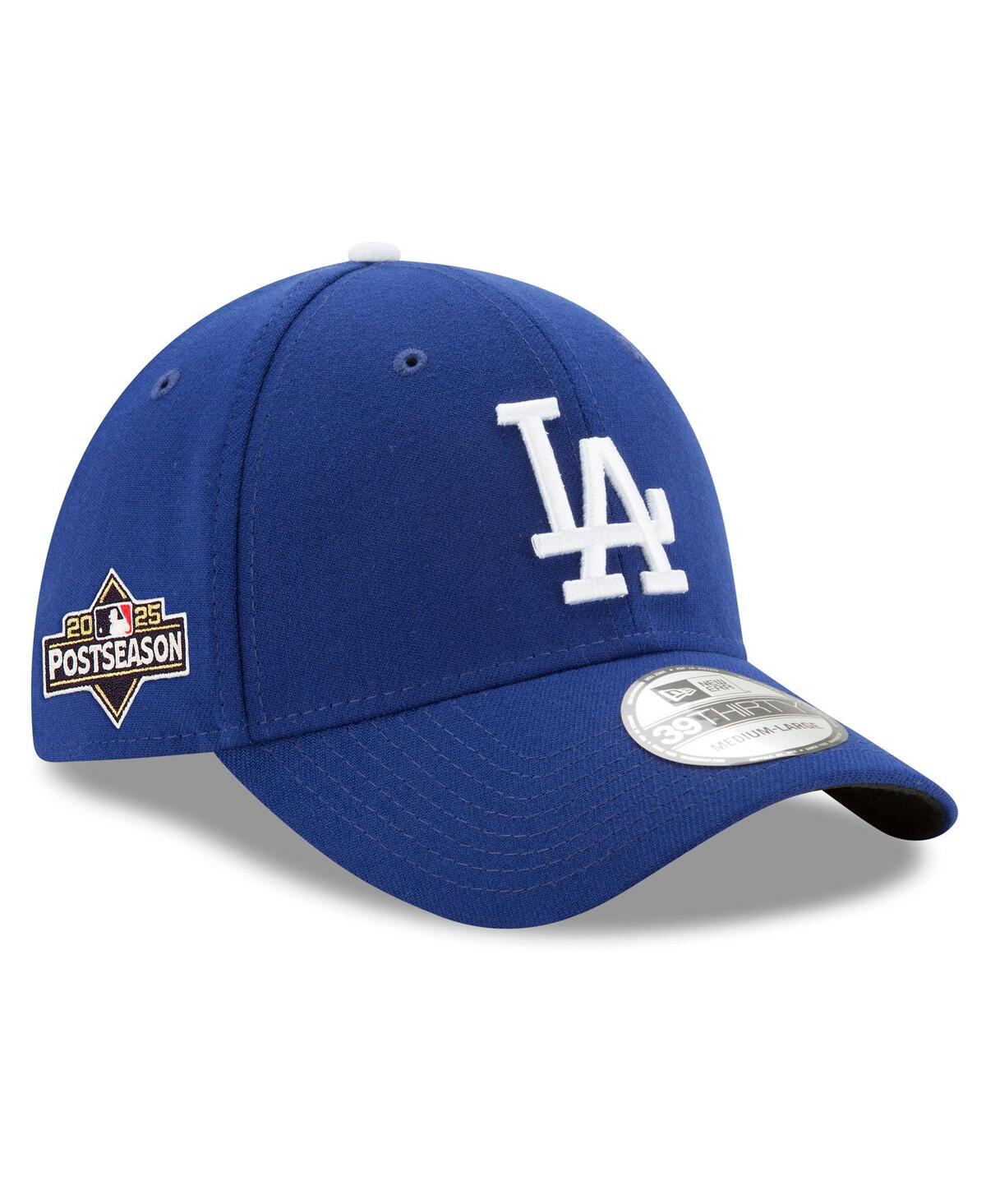 New Era Men's Royal Los Angeles Dodgers 2025 Mlb Postseason Side Patch 39thirty Flex Hat In Blue