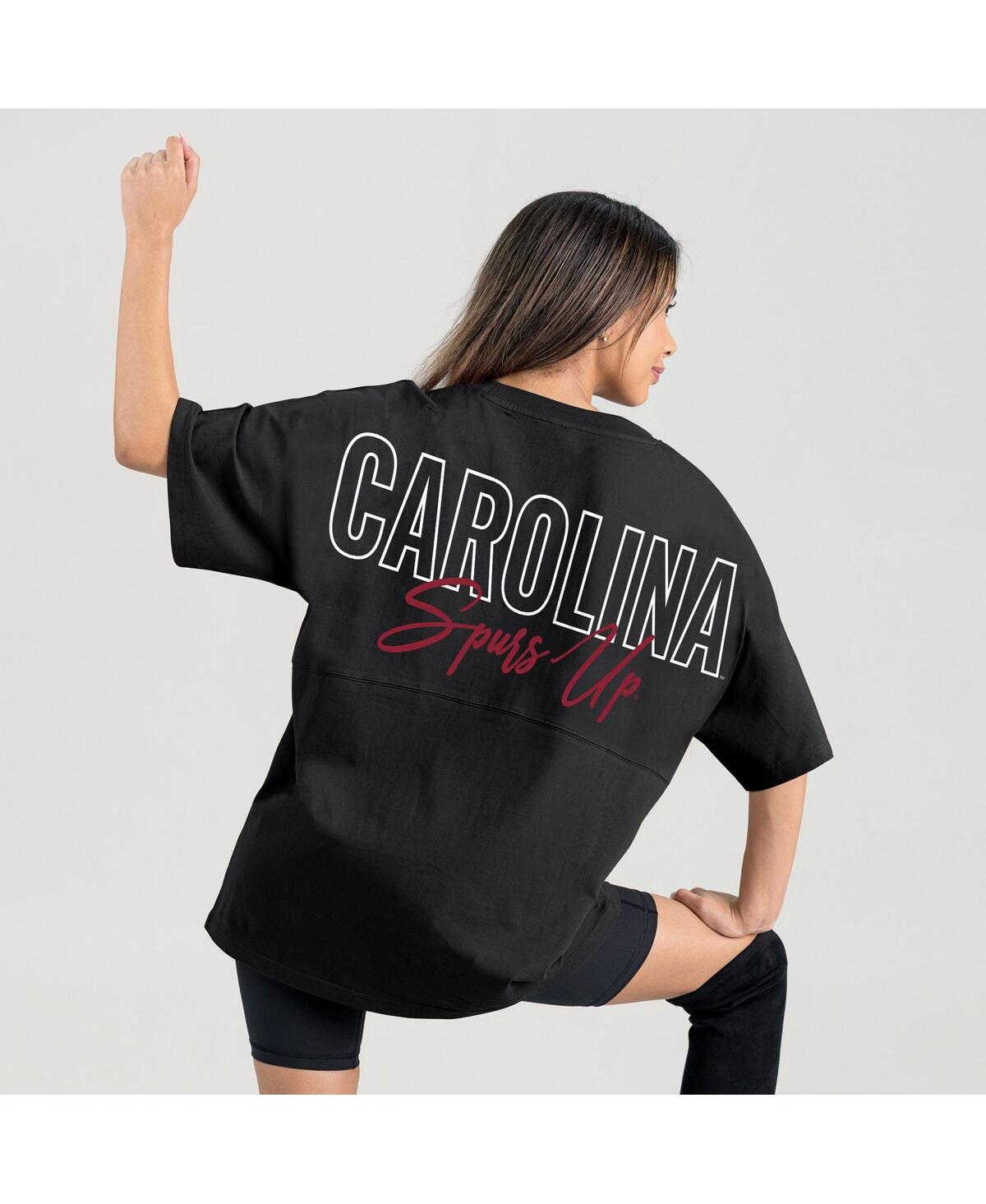 Gameday Couture Women's Black South Carolina Gamecocks Oversized Back At Ya T-shirt In Black