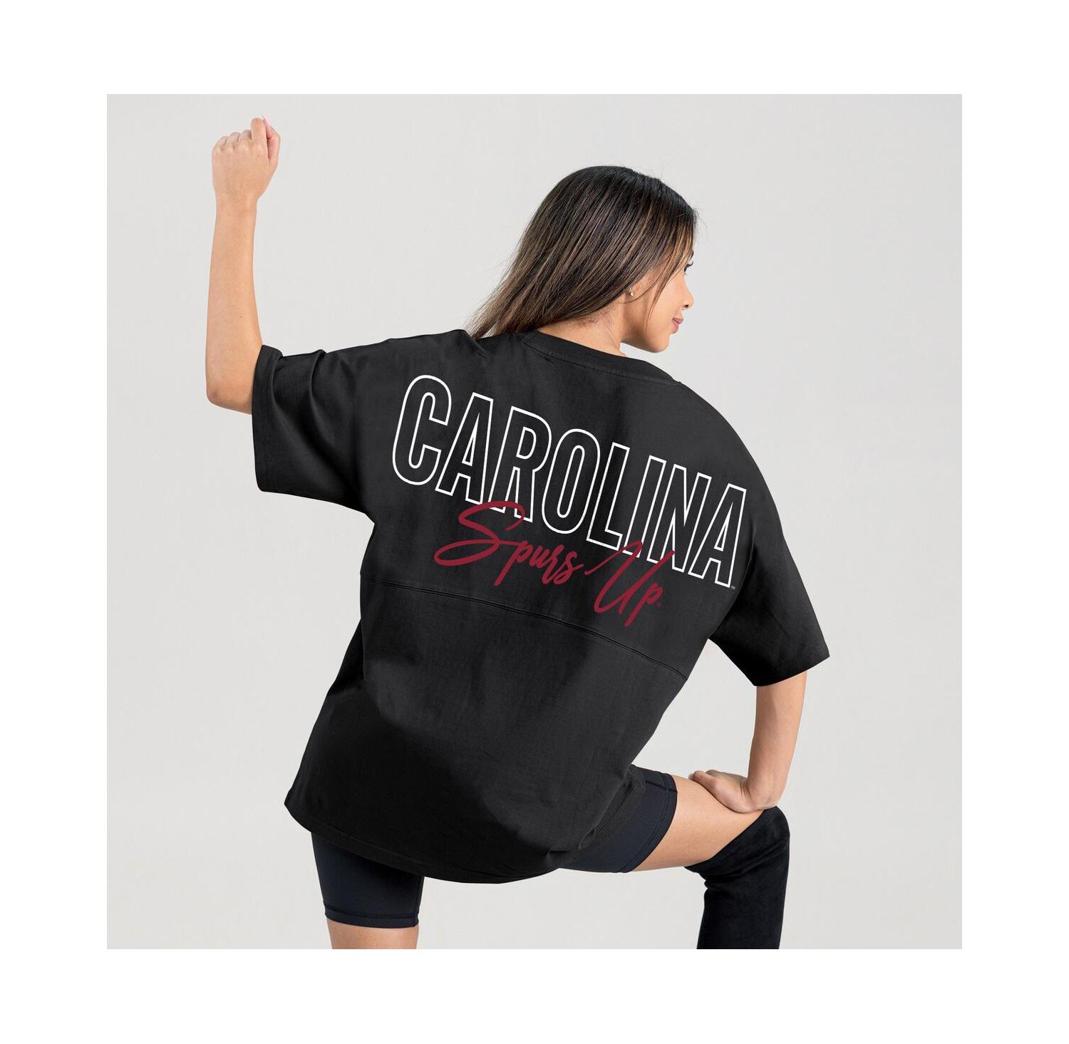 Women's Black South Carolina Gamecocks Oversized Back at Ya T-Shirt