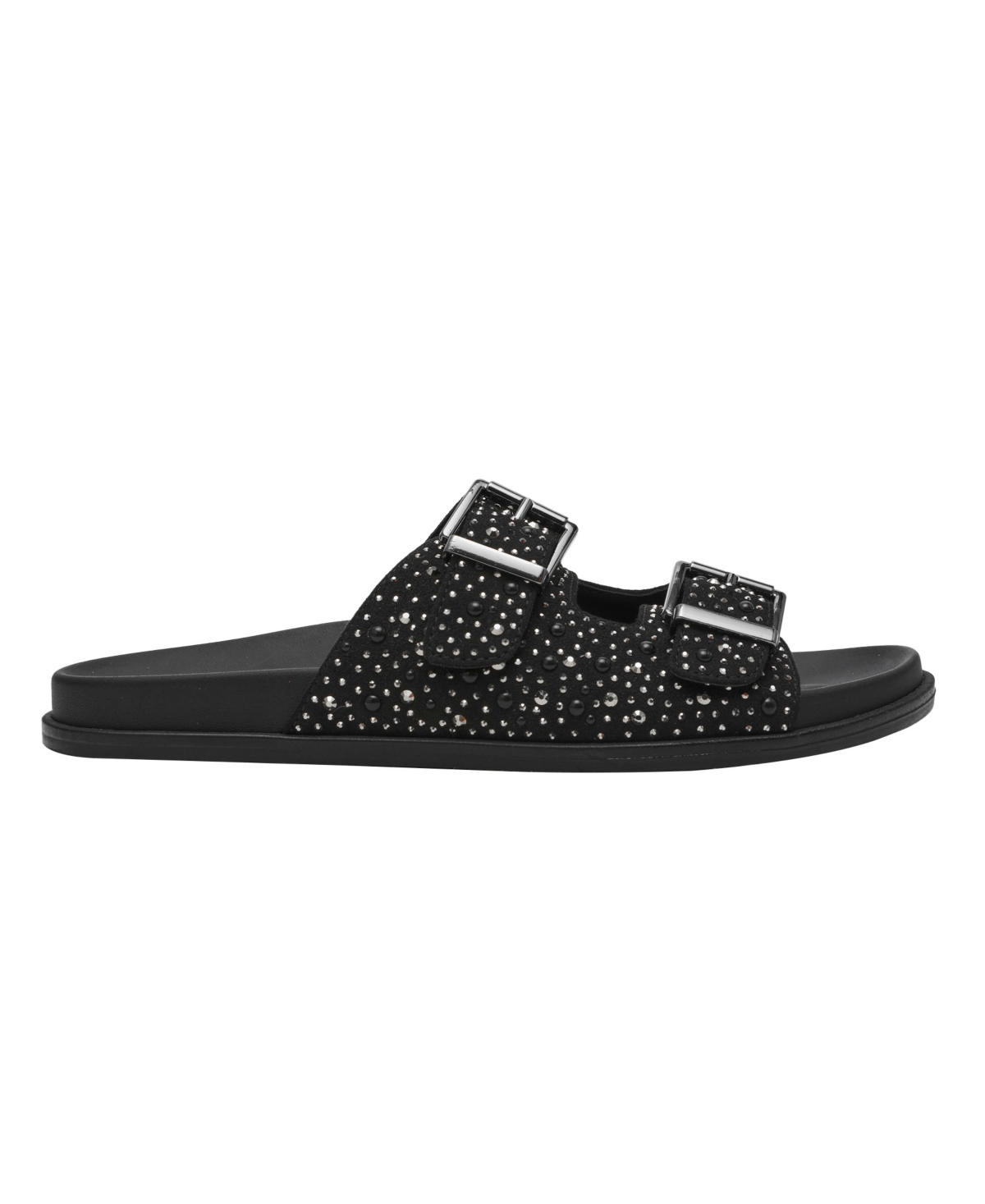 Wild Pair Women's Maagda Round Toe Slip On Sandals, Macy's Exclusive In Black