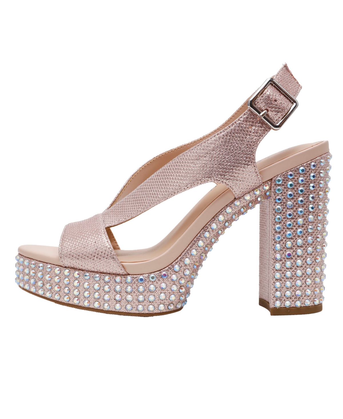 Wild Pair Women's Hayylo Round Toe Block Heel Sandals, Macy's Exclusive In Pink
