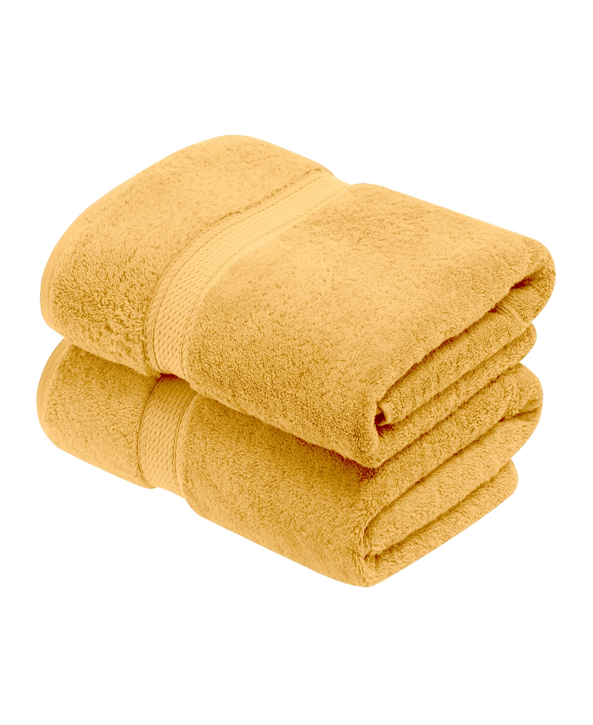 Superior 100% Egyptian Cotton 2-pc Bath Towel Set In Gold