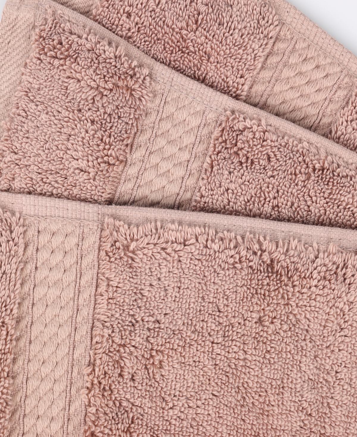 Superior 100% Egyptian Cotton 6-pc Face Towel Set In Pink