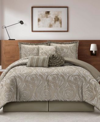 Alameda Floral 7-Piece Comforter Set, Queen