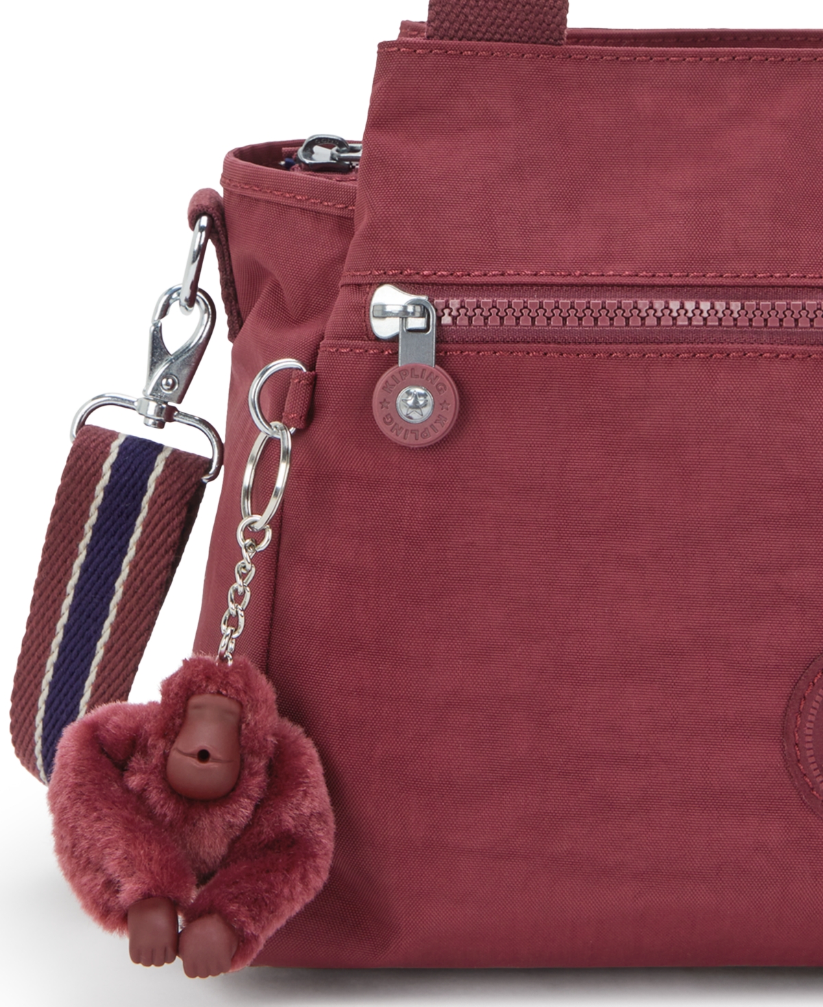 Kipling Women's Elysia Small Satchel Bag In Burgundy