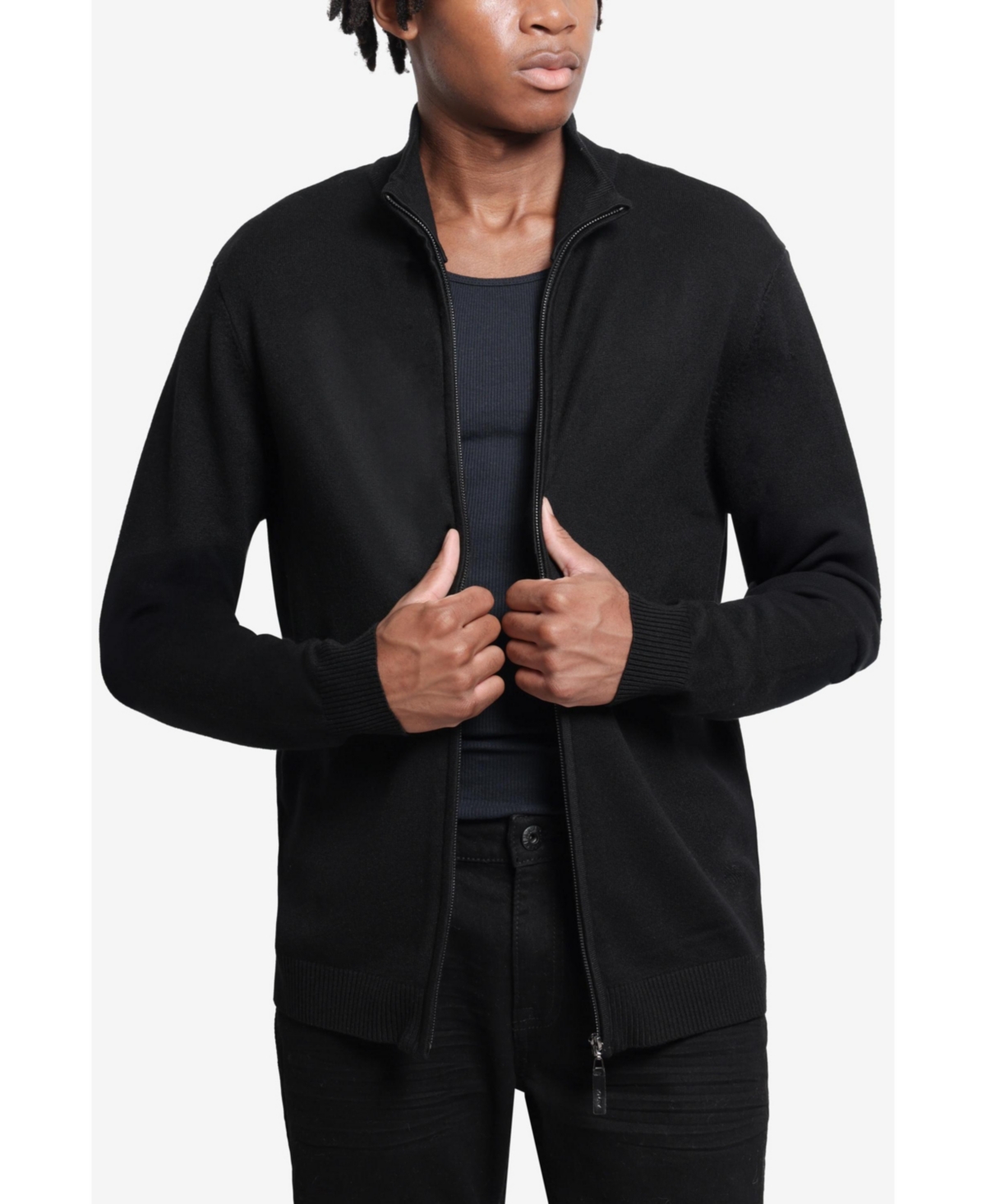 Xray Men's Full Zip Mock Neck Sweater