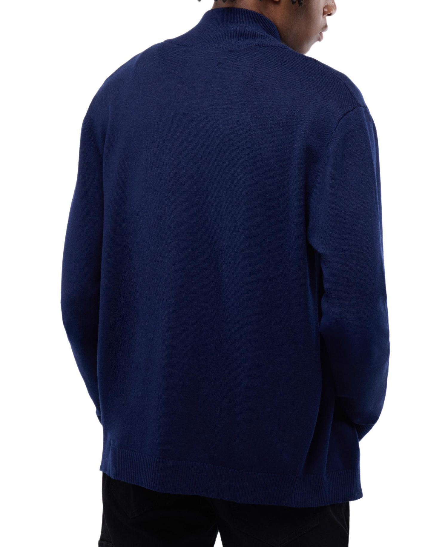 X RAY Men's Full Zip Mock Neck Sweater