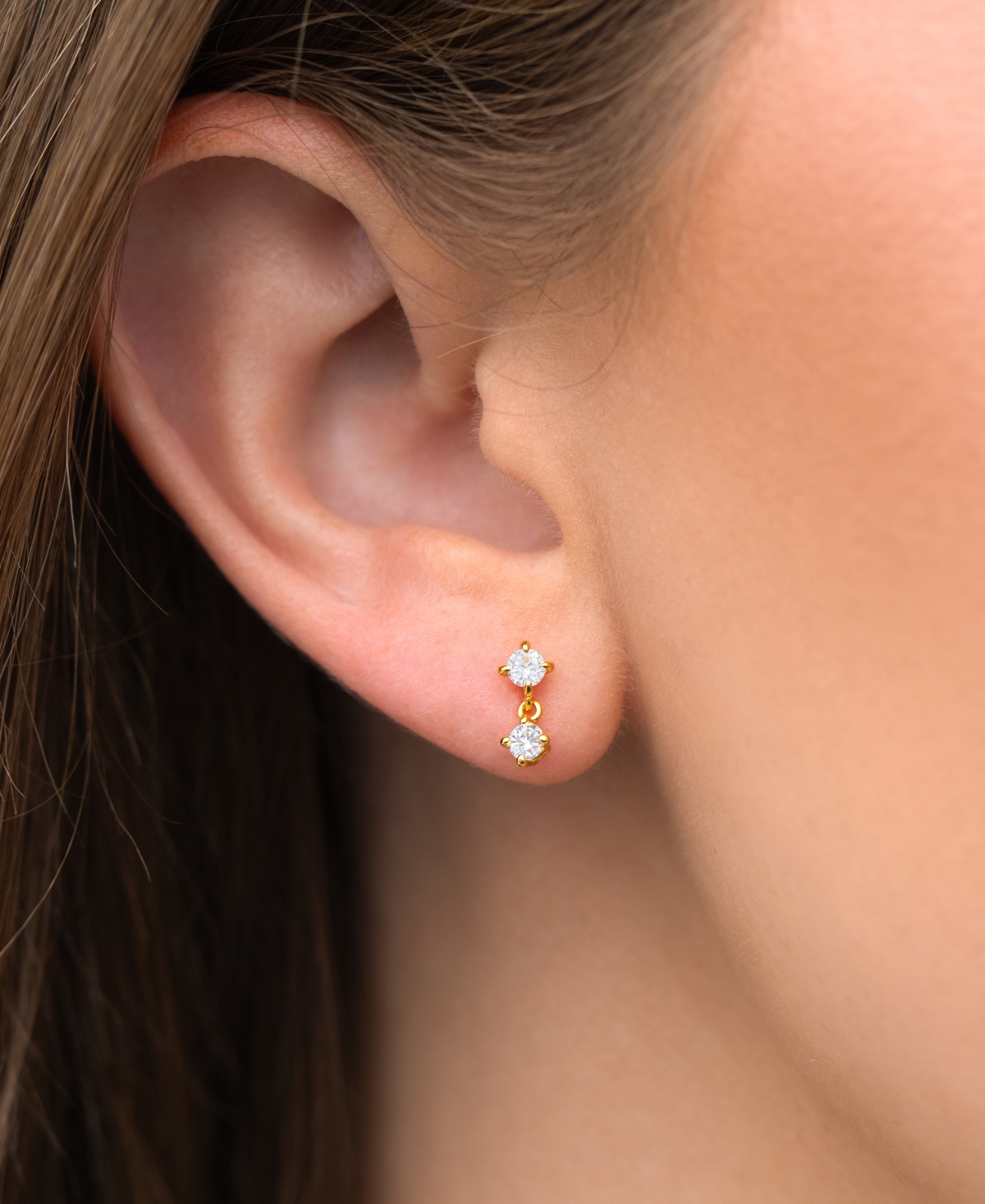 Girls Crew Crystal Dream Gold Plated Earrings