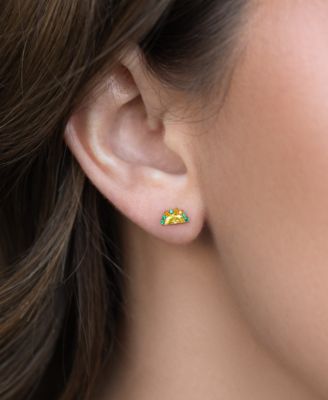 Crystal Multi-Color Taco Tuesday Stud Earrings