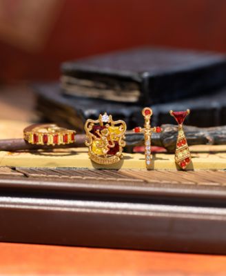 Harry Potter Gryffindor House Crystal Earring Set