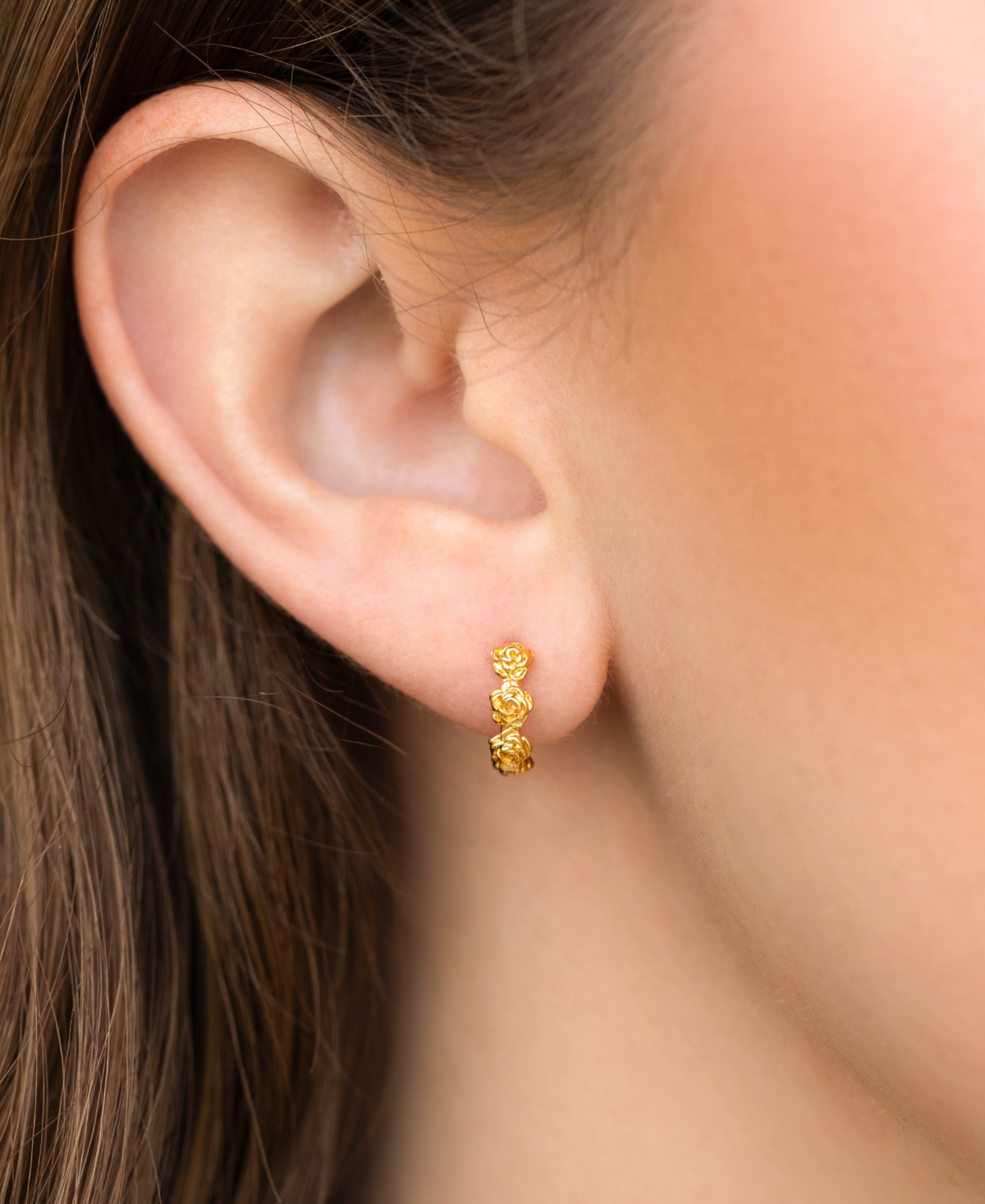 Girls Crew Dolce Vita Rose Gold Plated Hoops In Gold