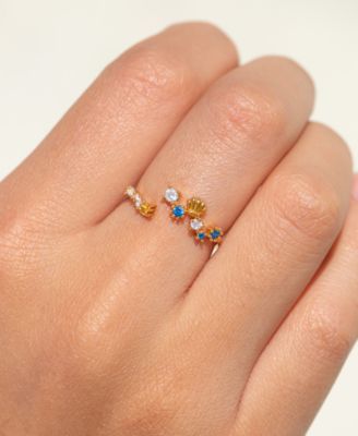 Disney Princess The Little Mermaid Ariel Crystal Gold Plated  Rings