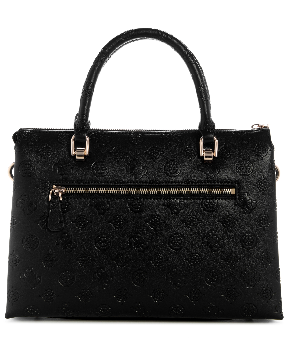 Guess Dita Multi Compartment Satchel Bag In Black