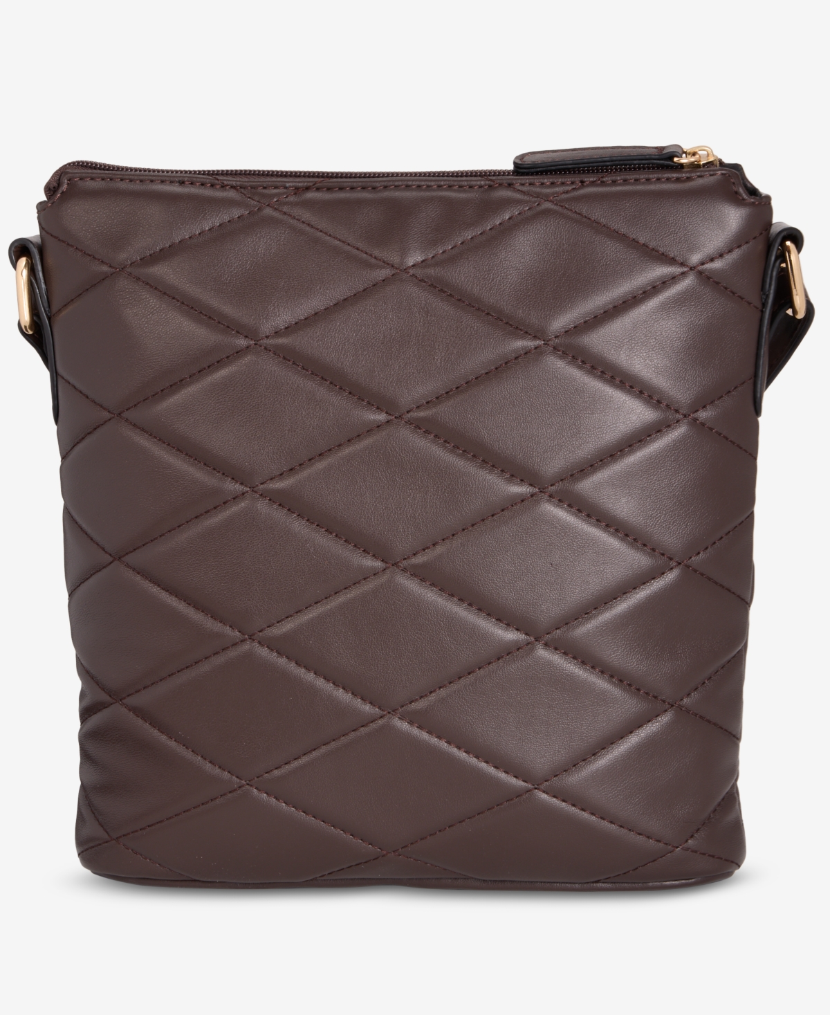 Giani Bernini Small Quilted North South Crossbody, Exclusively At Macy's In Brown