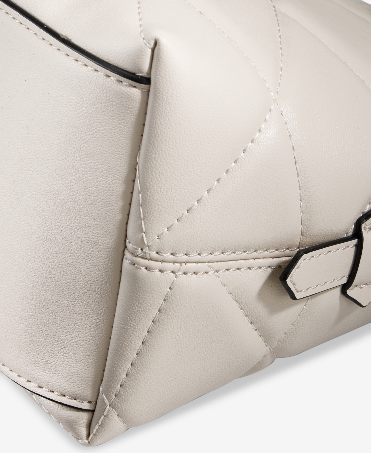 Giani Bernini Small Quilted Soft Shoulder Crossbody, Exclusively At Macy's In Neutral
