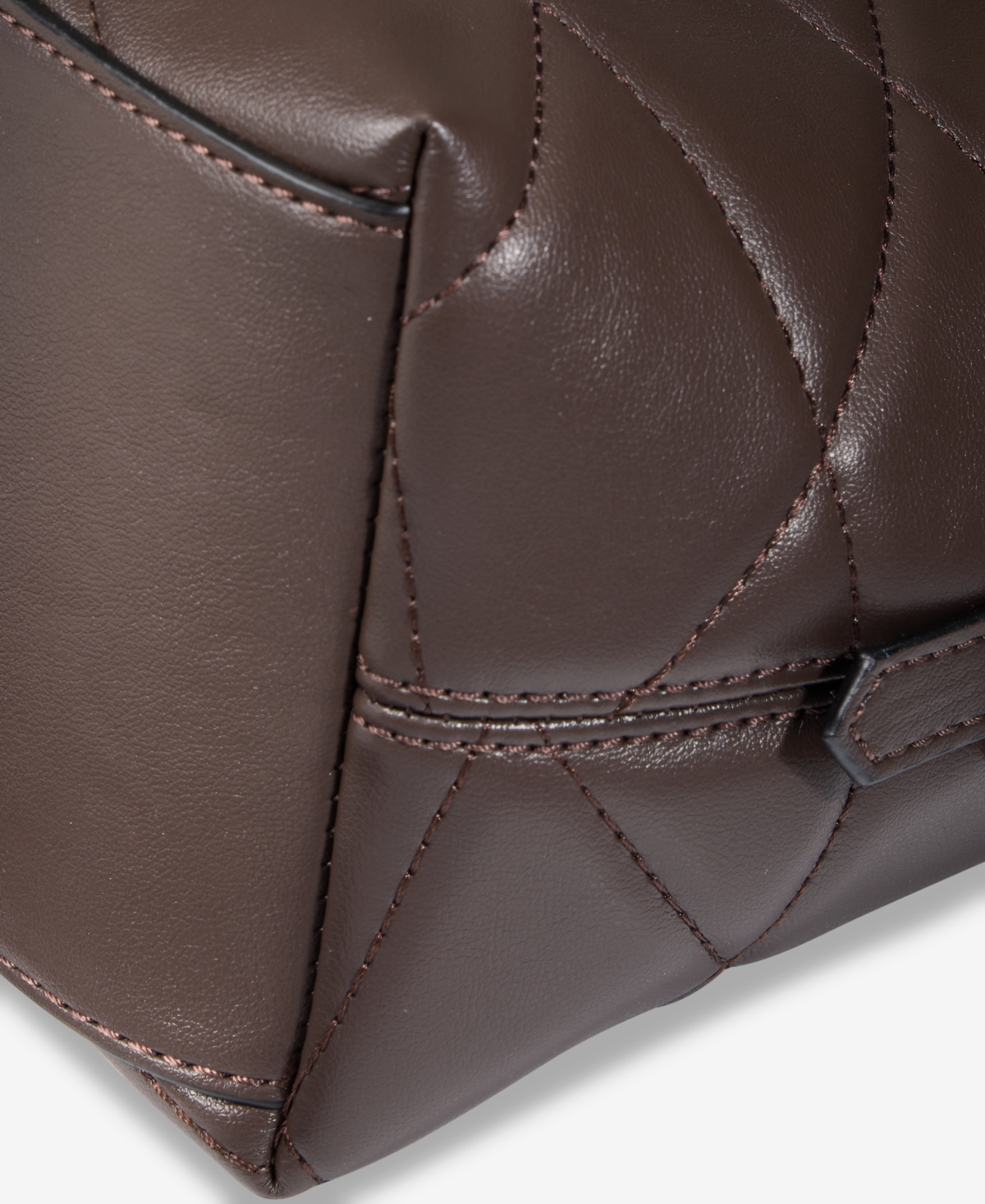 Giani Bernini Small Quilted Soft Shoulder Crossbody, Exclusively At Macy's In Brown