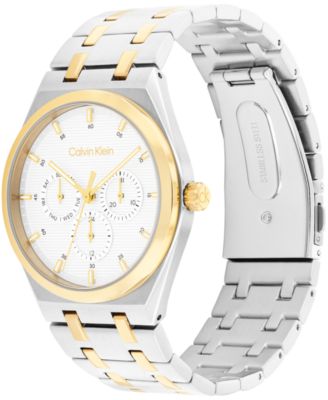 Men's CK Motion Two Tone Stainless Steel Bracelet Watch 39mm