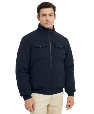 Men's Stand Collor Softshell Utility Bomber Jacket