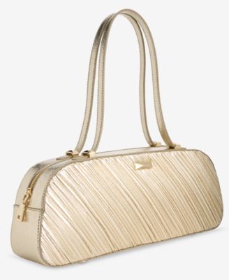 Nedda Rushed Metallic Satchel, Exclusively at Macy's