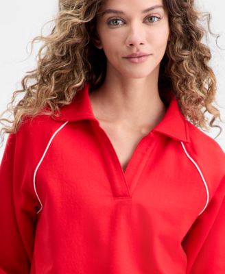 Women's Johnny Collar Top, Macy's Exclusive