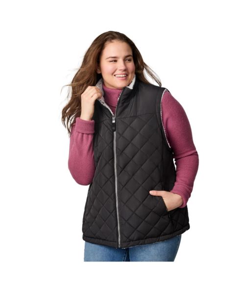 Женские жилеты Free Country Plus Size Expedition II Stratus Lite Reversible Vest