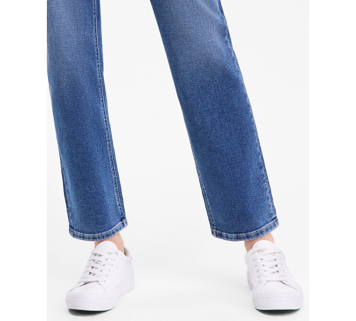 Nautica Jeans Women's Mid-rise Straight Jeans In Blue