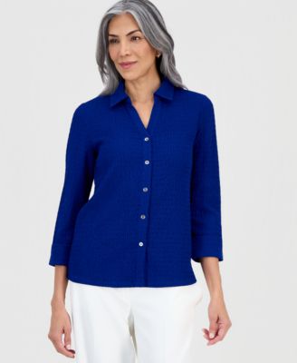 Women's, 3/4 Sleeve Button-Front Shirt