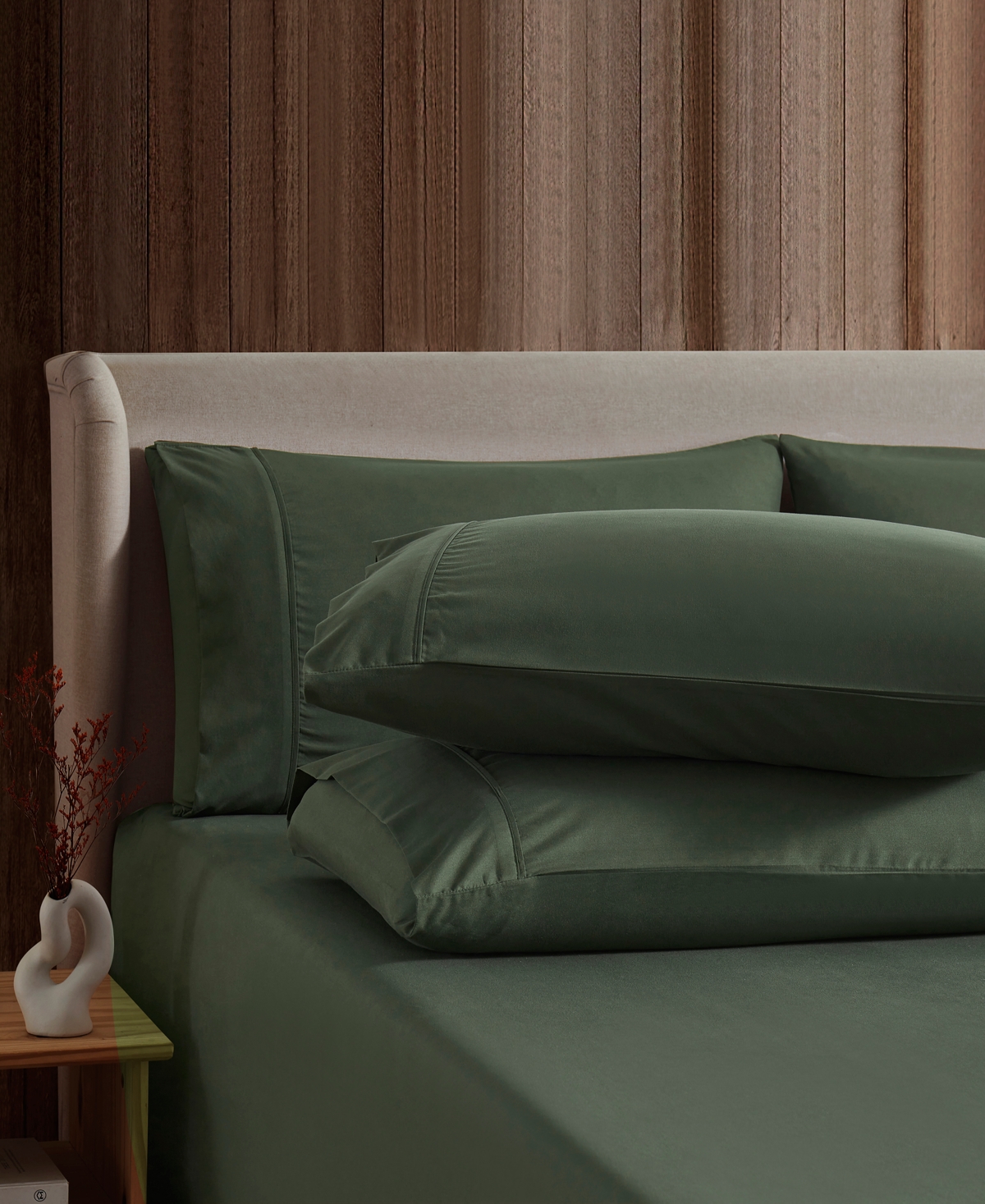 Nestl Extra Deep Pocket 7-pc. Sheet Set, King Split In Green