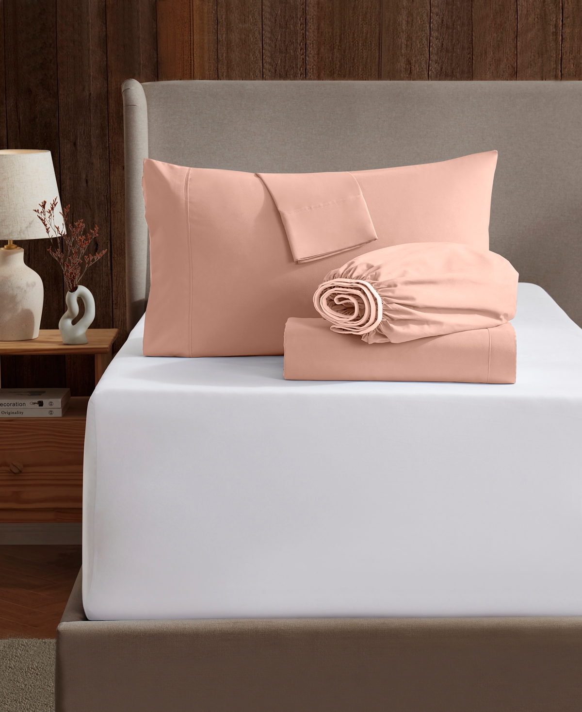 Nestl Extra Deep Pocket 4-pc. Sheet Set, Twin Xl In Brown