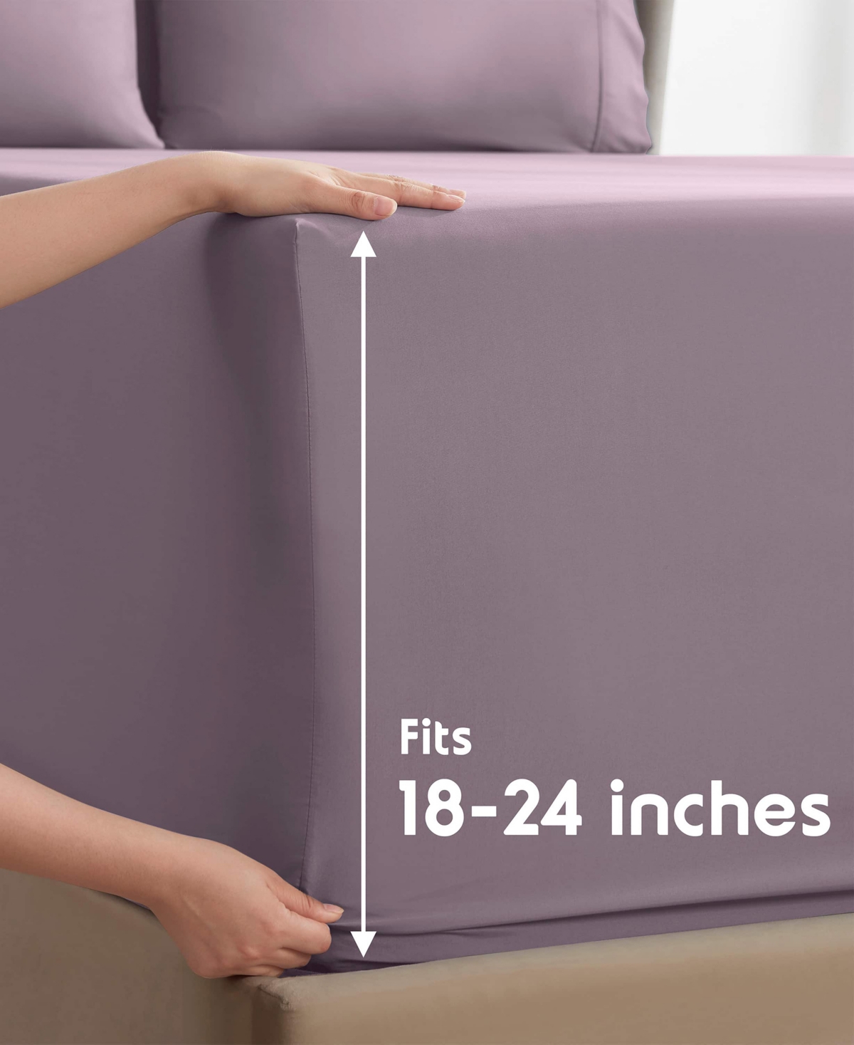 Nestl Extra Deep Pocket 6-pc. Sheet Set, California King In Purple