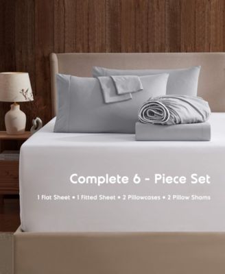 Extra Deep Pocket Microfiber 6-Pc. Sheet Set, Queen