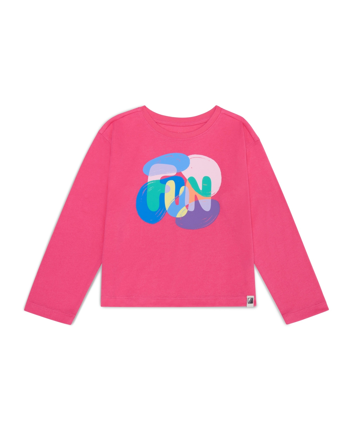 Color Lab Girls 3t-7 Printed Long Sleeves T-shirt In Pink