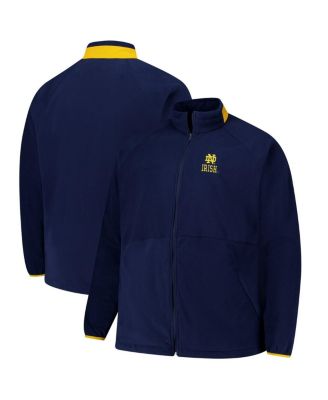 Columbia - Men's Navy Notre Dame Fighting Irish Big Tall Flanker IV Fleece Raglan Full-Zip Jacket
