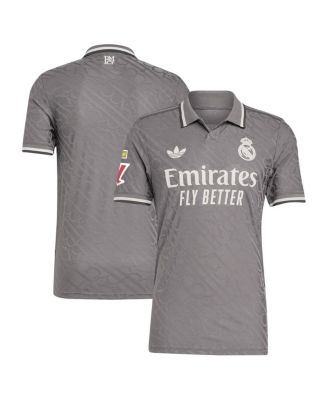 adidas - Men's Originals Charcoal Real Madrid 2024/25 Third Authentic Jersey