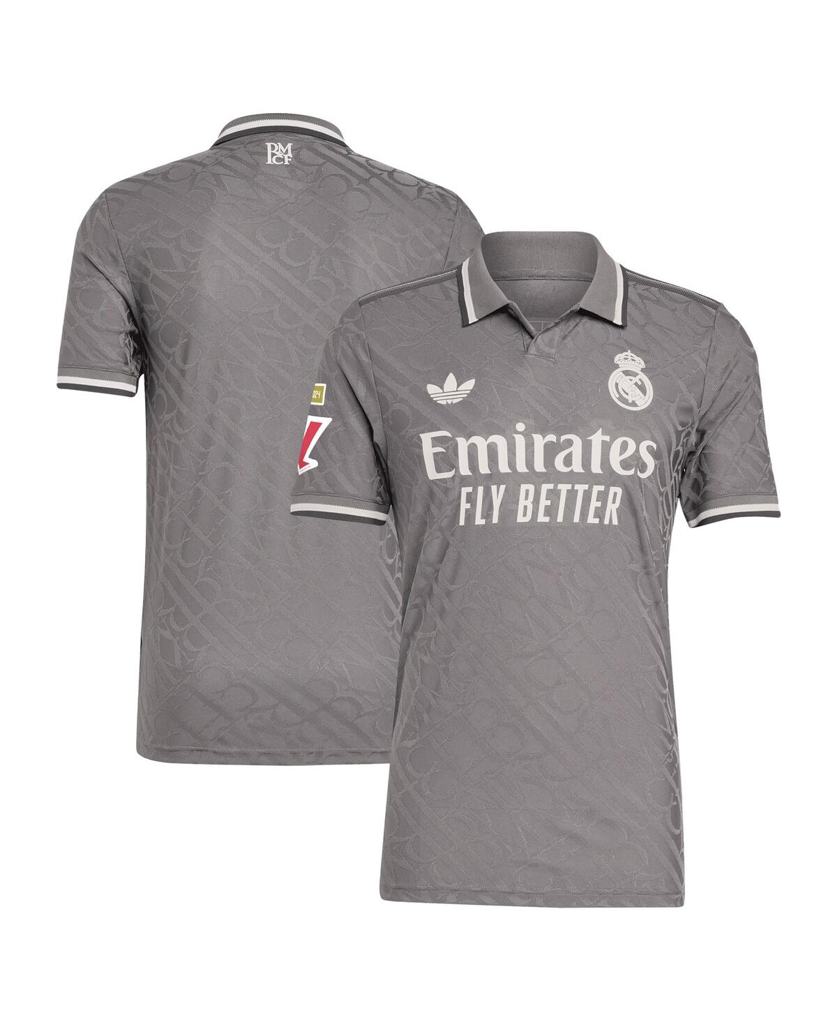Adidas Men's Originals Charcoal Real Madrid 2024/25 Third Authentic Jersey