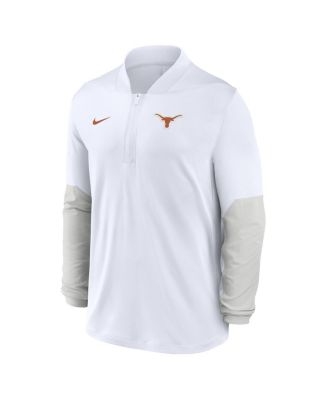 Men's White Texas Longhorns One Goal Performance Half-Zip Pullover Sweatshirt